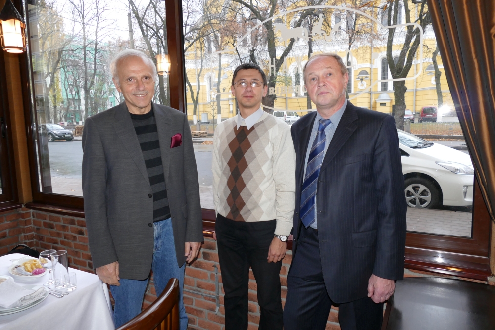 Prof. Gawriljuk, Dr. Vitalii Vasylyk, Dr. Anatolii Kuzmin